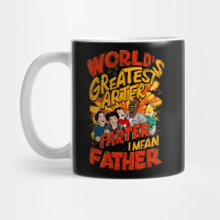 Worlds Best Farter I Mean Father Funny Fathers Day dog Dad Mug